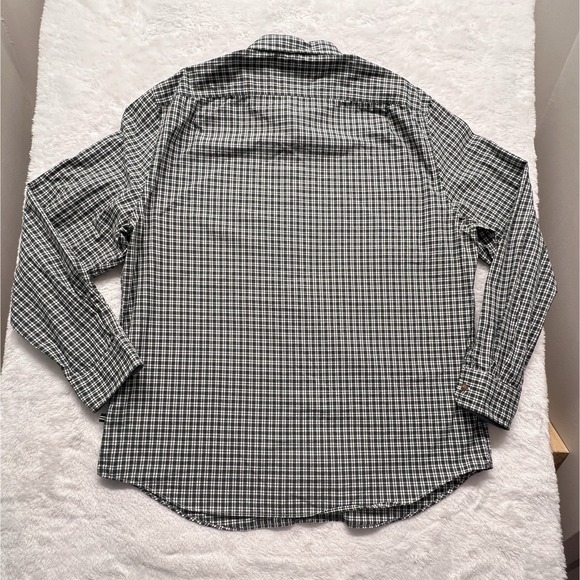Nautica Button Down Shirt Sz XL Green Plaid Long Sleeve Mens Casual Preppy - Picture 4 of 11